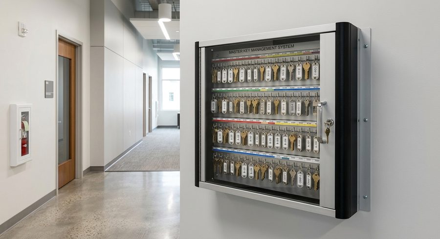 Commercial master key system installed in an office building by Bay Area Best Locksmith